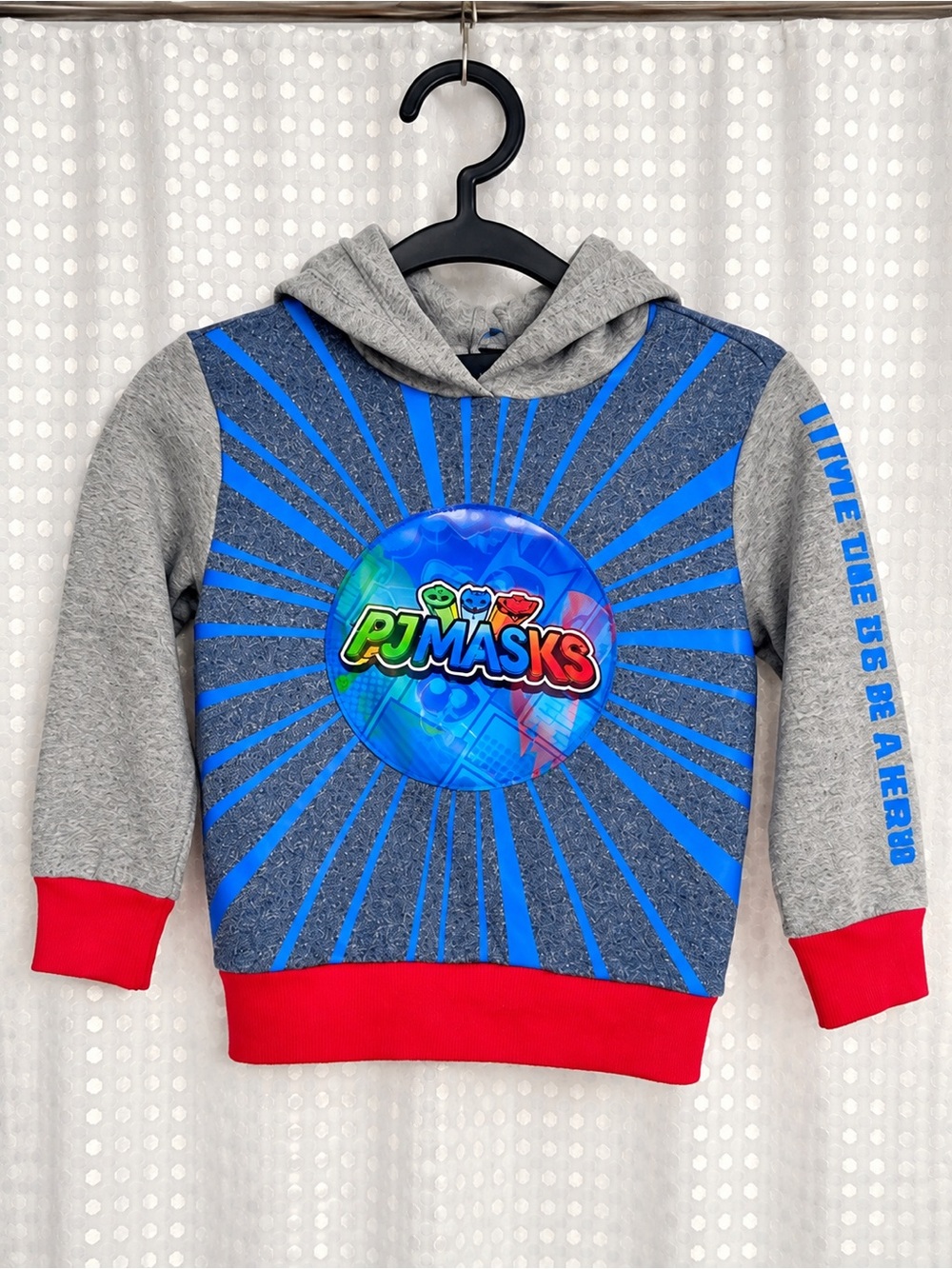 Blue & Gray Boys Hoodie - Logo Pullover